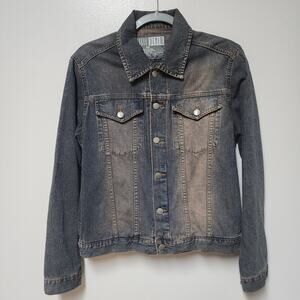 Classic Denim Blue Jean  Jacket Size Medium